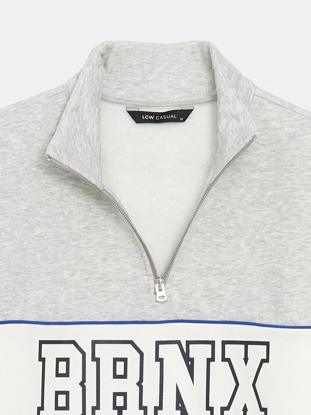 سويت شيرت كم طويل مطبوع بياقة قمع للرجال-6