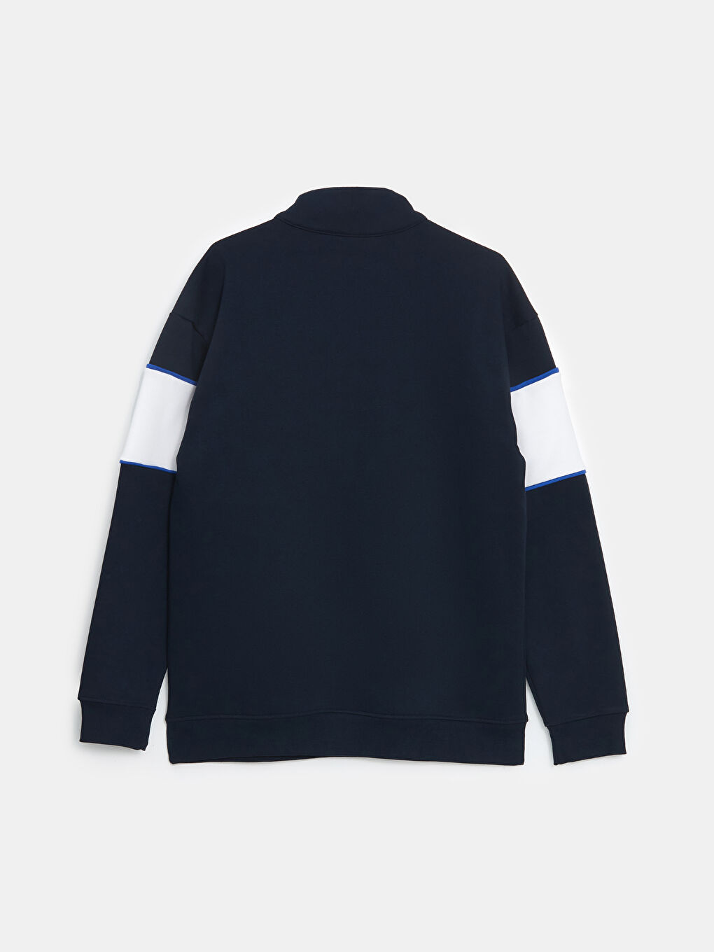 Funnel Neck Long Sleeve Printed Men's Sweatshirt-5