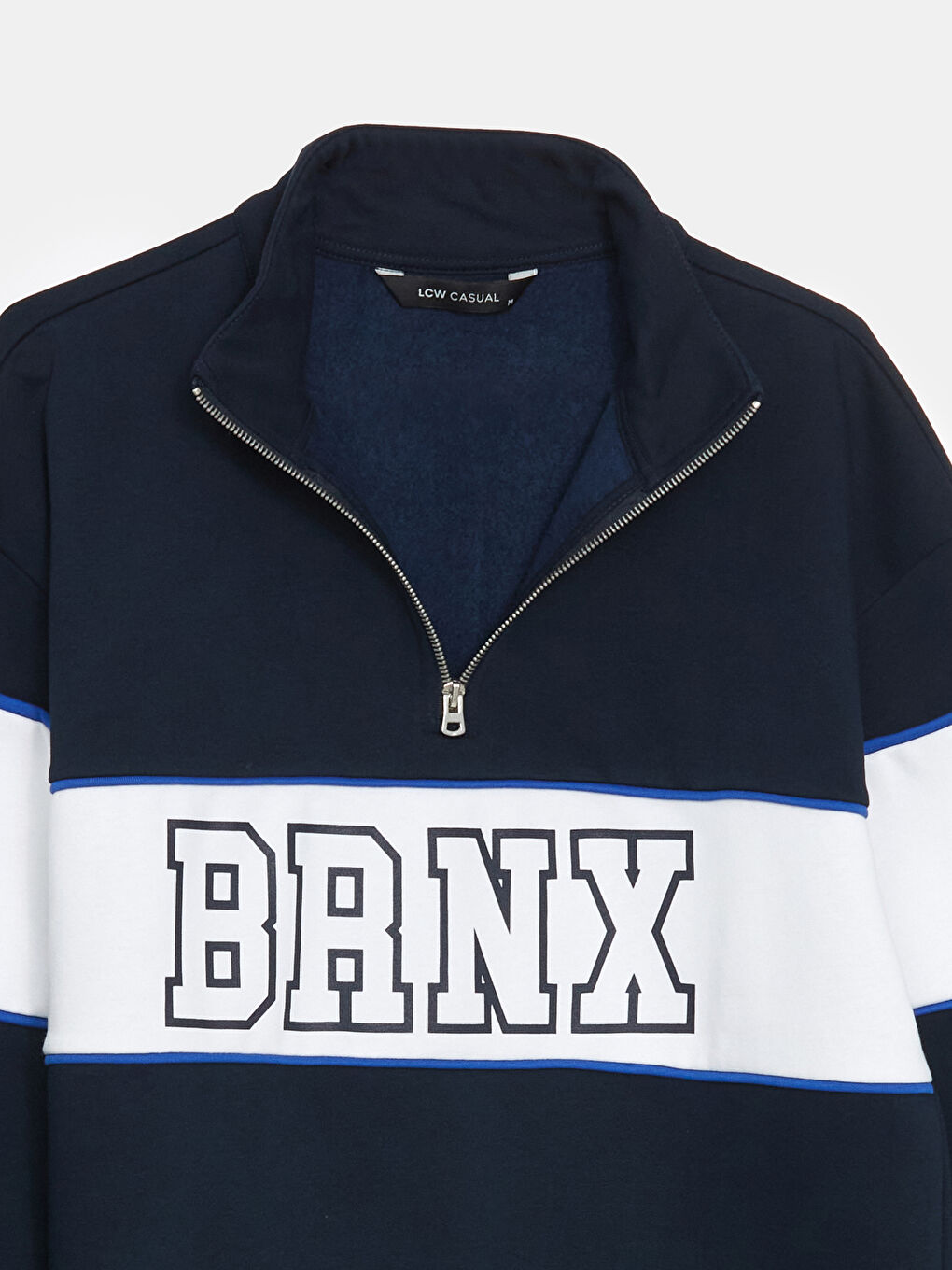 Funnel Neck Long Sleeve Printed Men's Sweatshirt-6