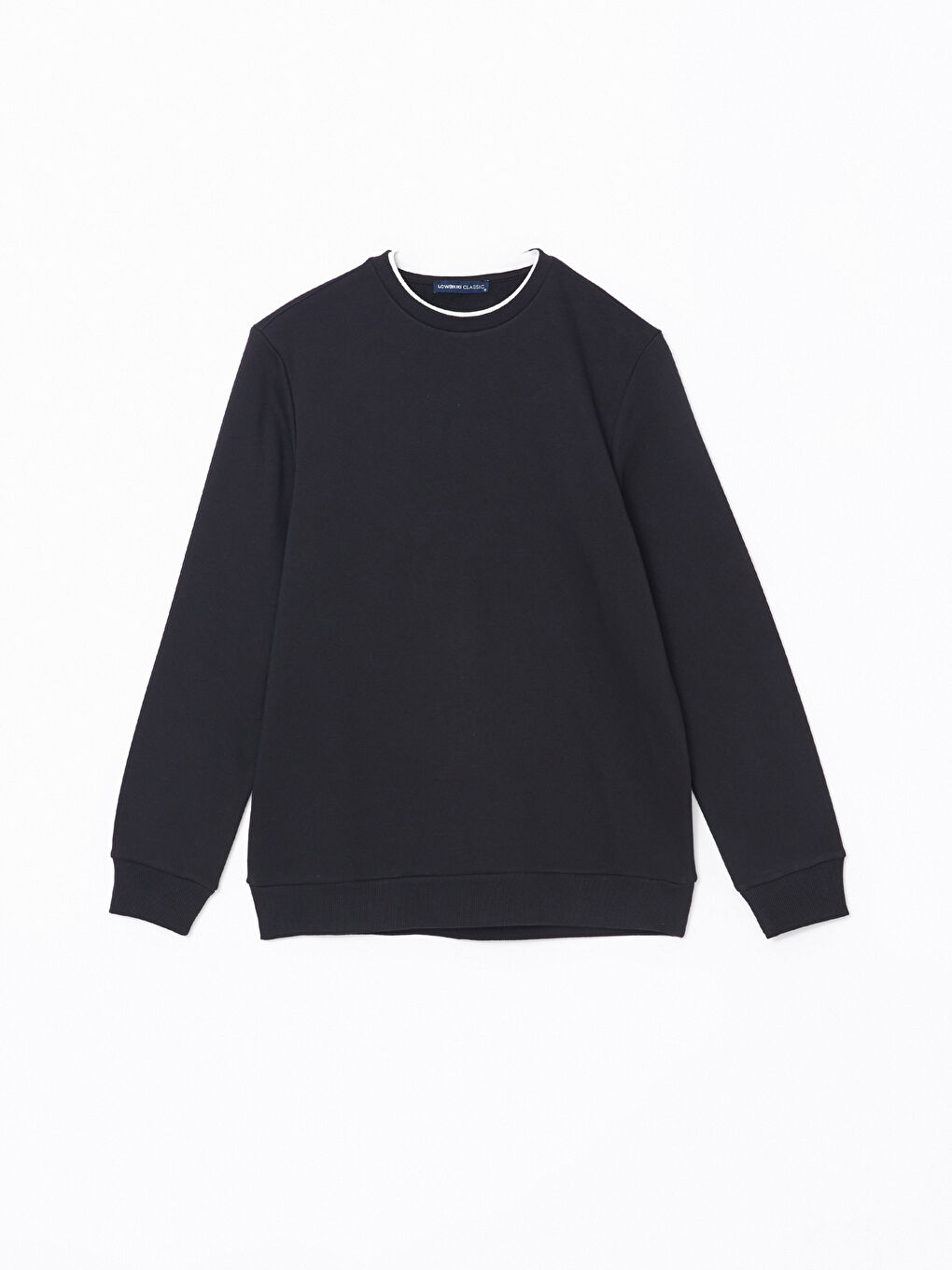 سويت شيرت ياقة دائرية كم طويل تخين للرجال-4