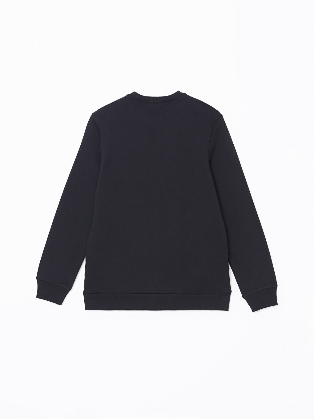 سويت شيرت ياقة دائرية كم طويل تخين للرجال-6