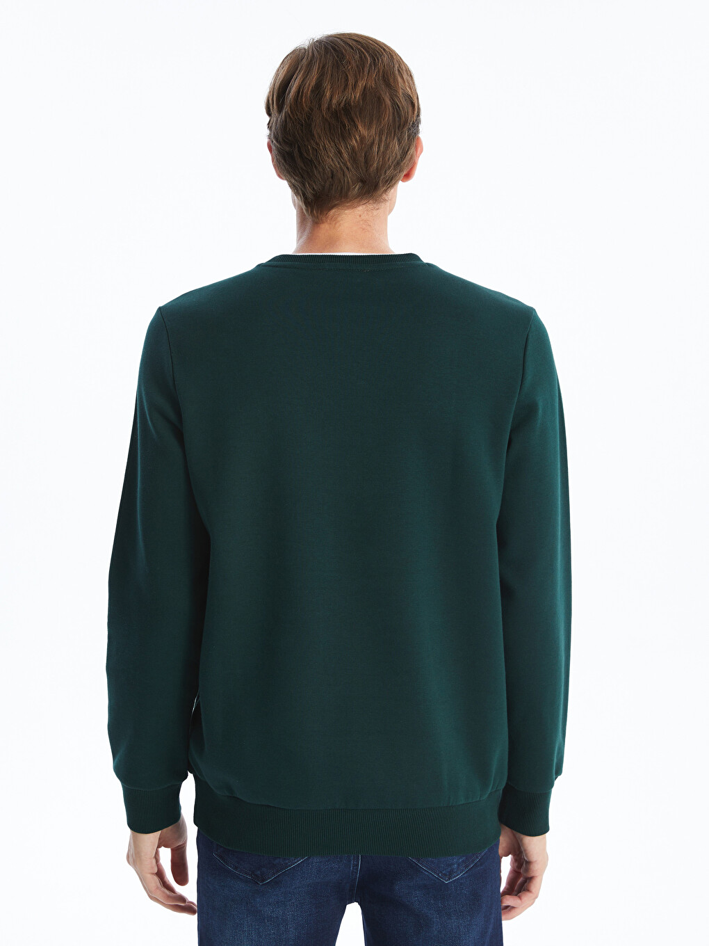 Sweat-shirt Épais À Manches Longues Pour Hommes Avec Col Rond-3