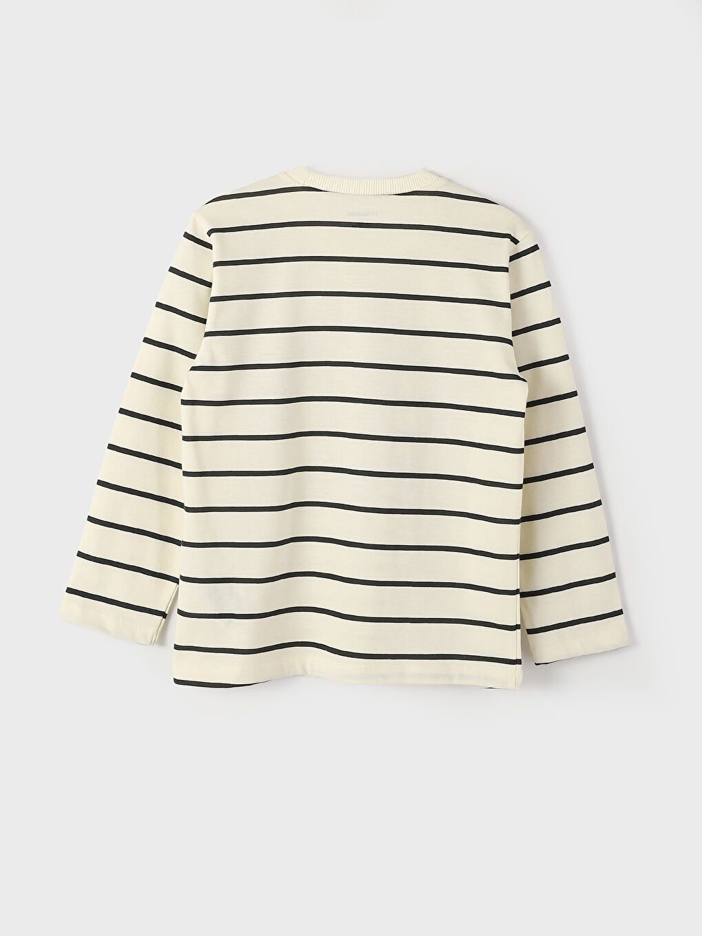 تيشيرت مخطط بياقة دائرية للأولاد الرضع-1