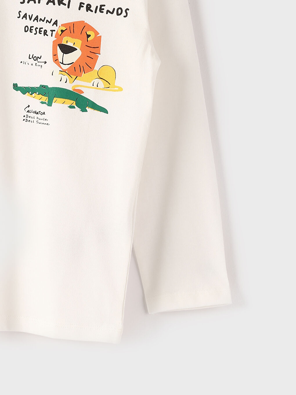 Crew Neck Long Sleeve Printed Baby Boys' T-Shirt-2