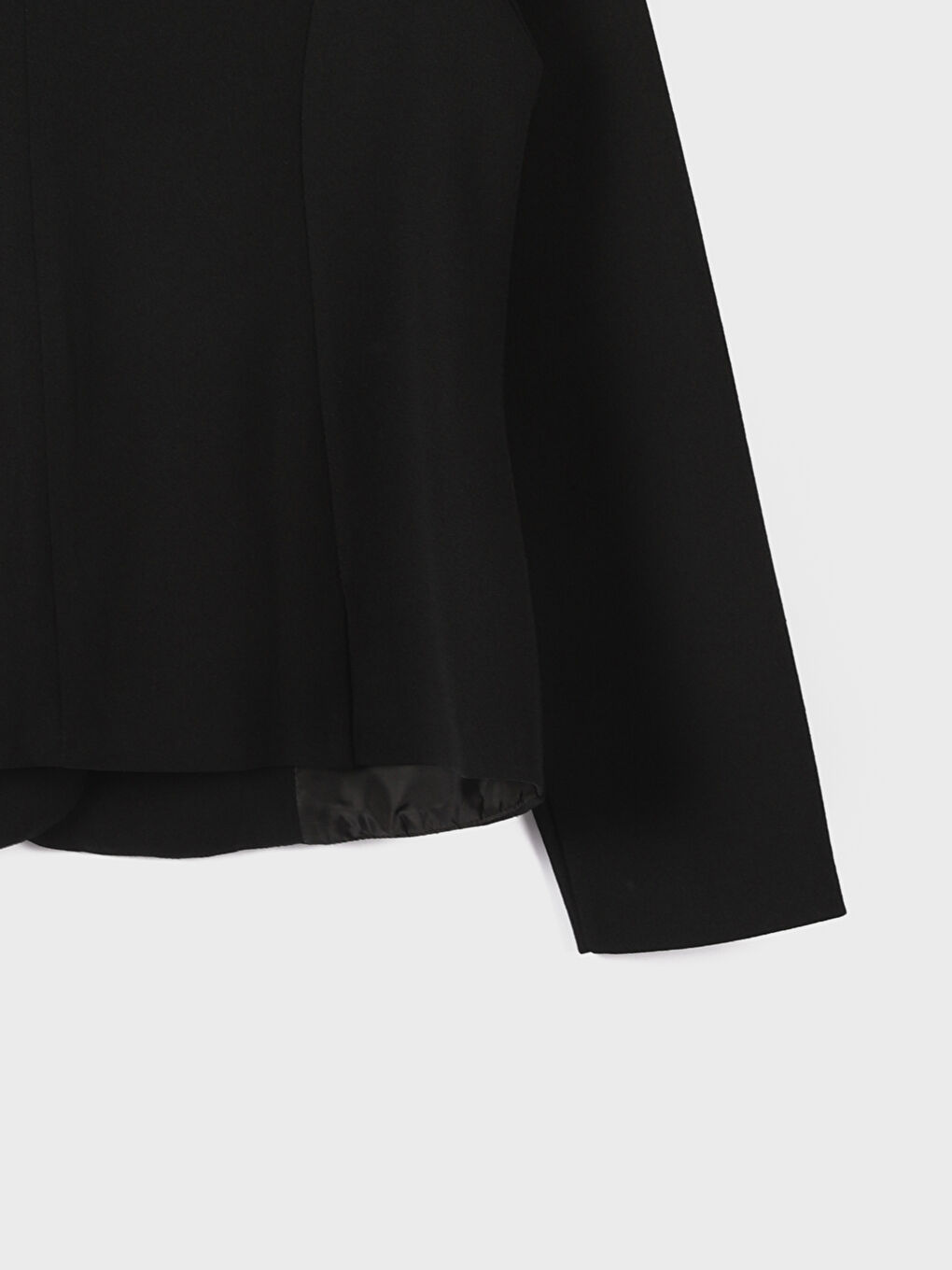 Button Closure Plain Long Sleeve Women's Jacket-2