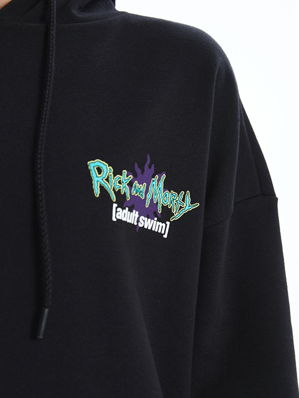 هودي تخين مطبوع أوفراسايز للسيدات Rick and Morty-3