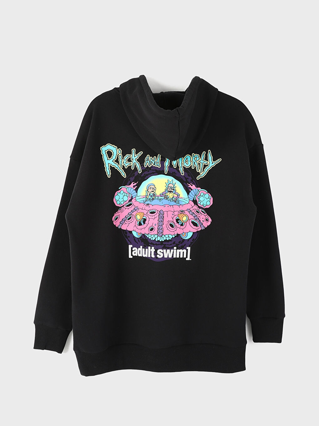 هودي تخين مطبوع أوفراسايز للسيدات Rick and Morty-6