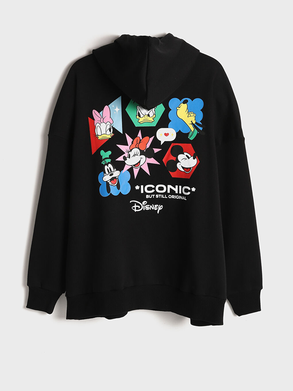 Hooded Mickey Mouse Printed Women's Sweatshirt-1