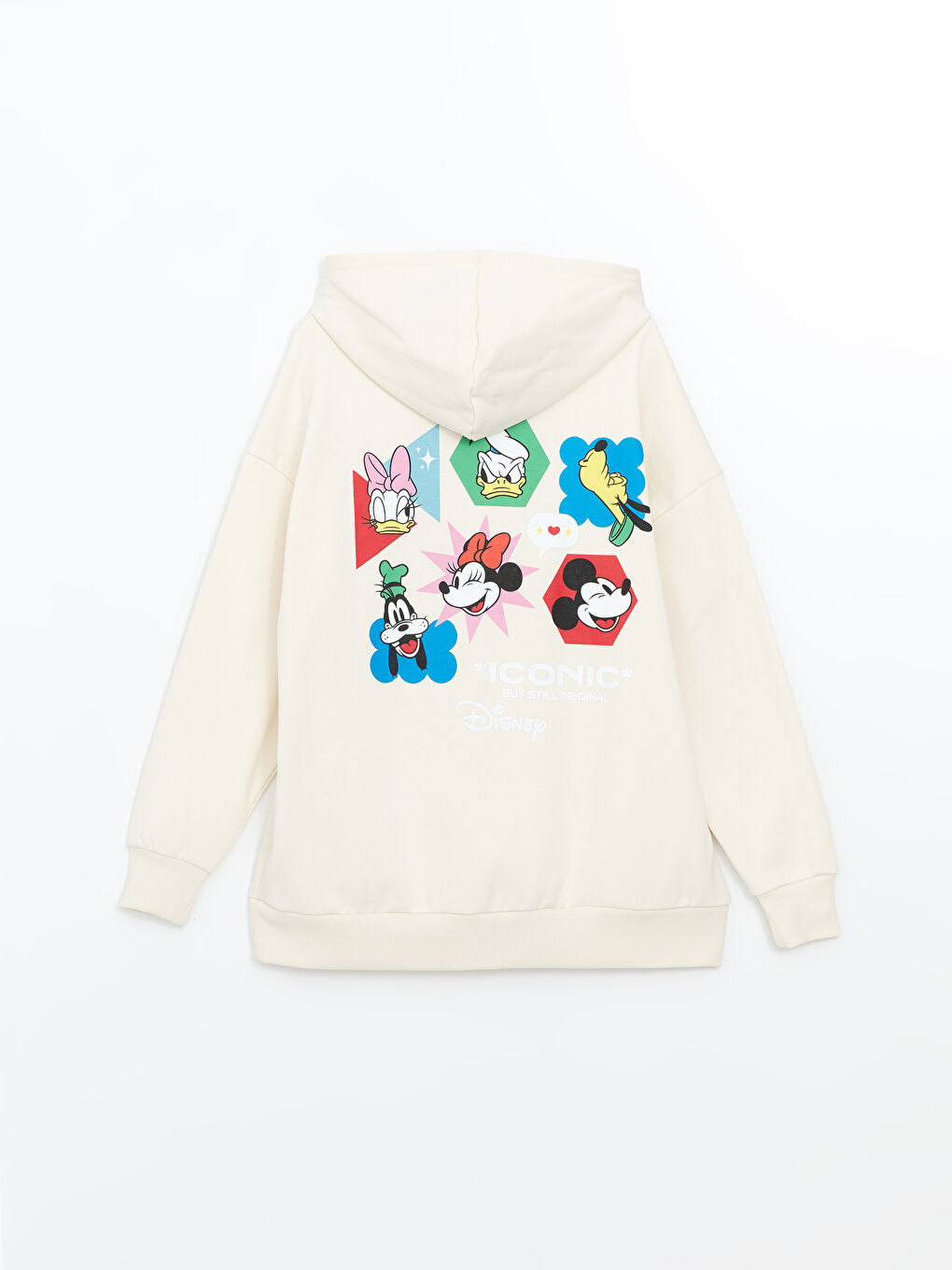 LCW Vision Hooded Mickey Mouse Printed Women's Sweatshirt -W4GU07Z8-FEW