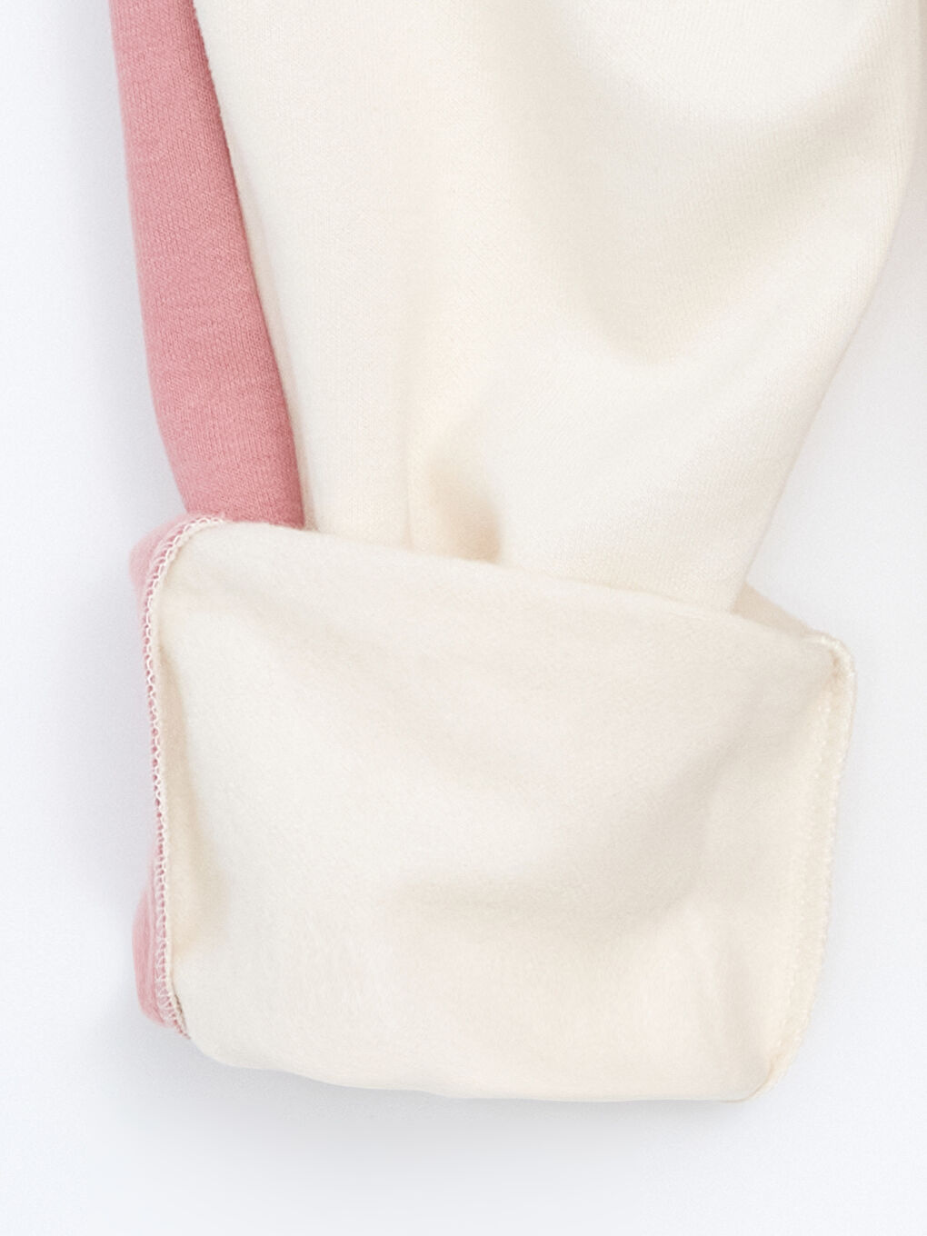 Ekru Beli Lastikli Minnie Mouse Baskılı Kız Çocuk Jogger Eşofman Altı-2