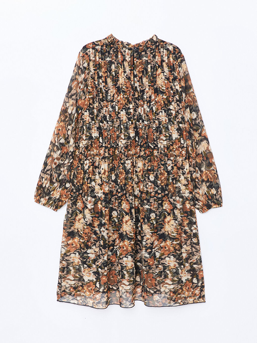 LC Waikiki Funnel Neck Patterned Women's Dress -W4GU80Z8-F9C