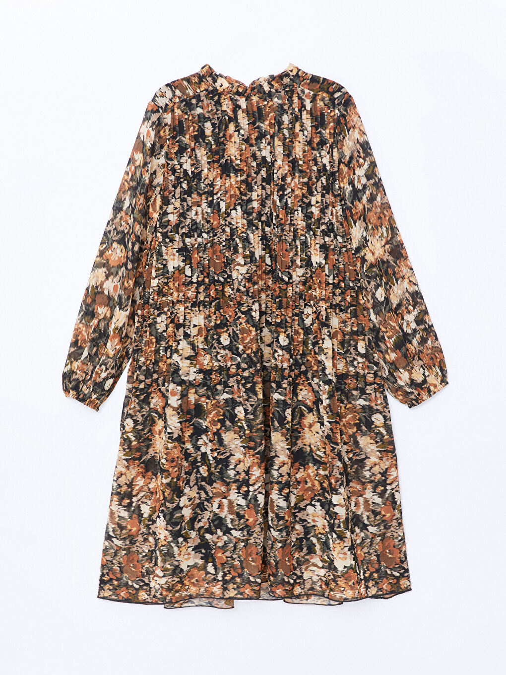 LC Waikiki Funnel Neck Patterned Women's Dress -W4GU80Z8-F9C