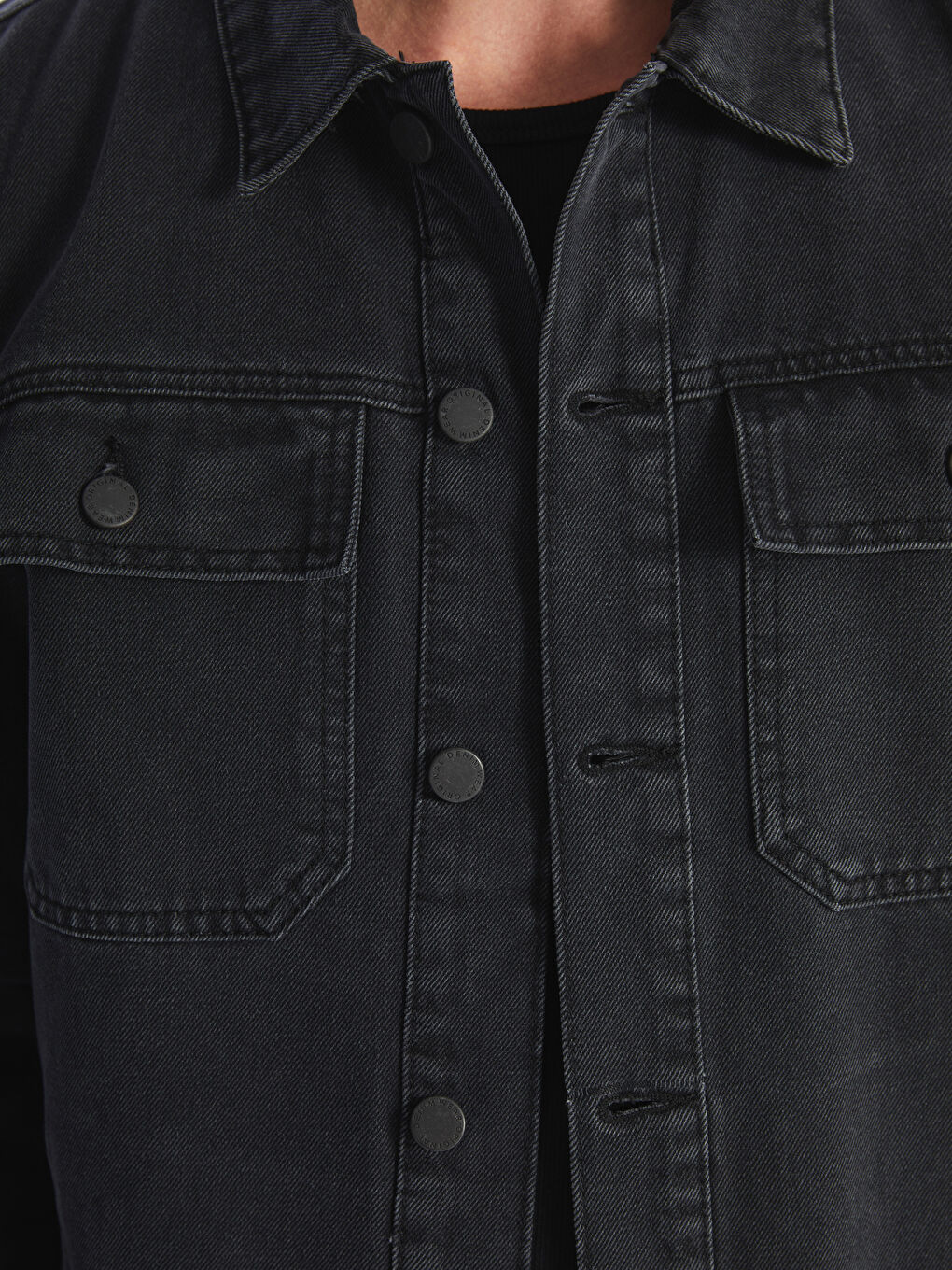Veste en jean pour Hommes Coupe régulière-3