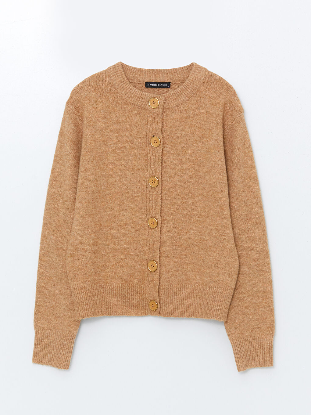 LCWAIKIKI Classic Crew Neck Women's Knitwear Cardigan -W4GV35Z8-CXS