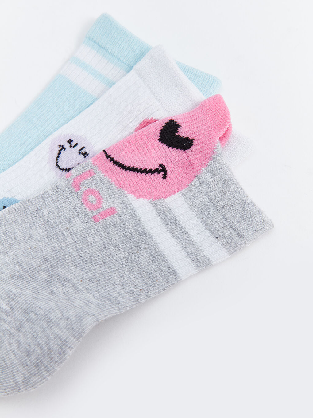 LCW Kids Chaussettes de Cheville pour Filles À Motifs Lot de 3 pièces -W4GV74Z4-LAL