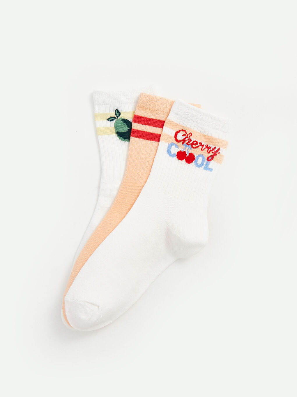 LCW Kids Patterned Girls' Ankle Socks 3-pack -W4GV76Z4-EEW