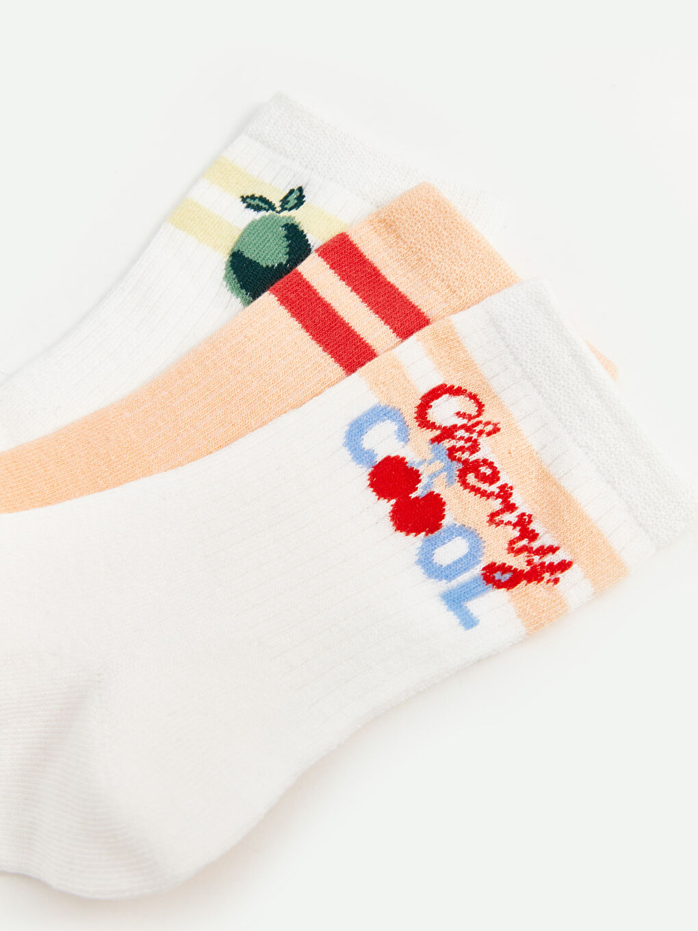LCW Kids Patterned Girls' Ankle Socks 3-pack -W4GV76Z4-EEW