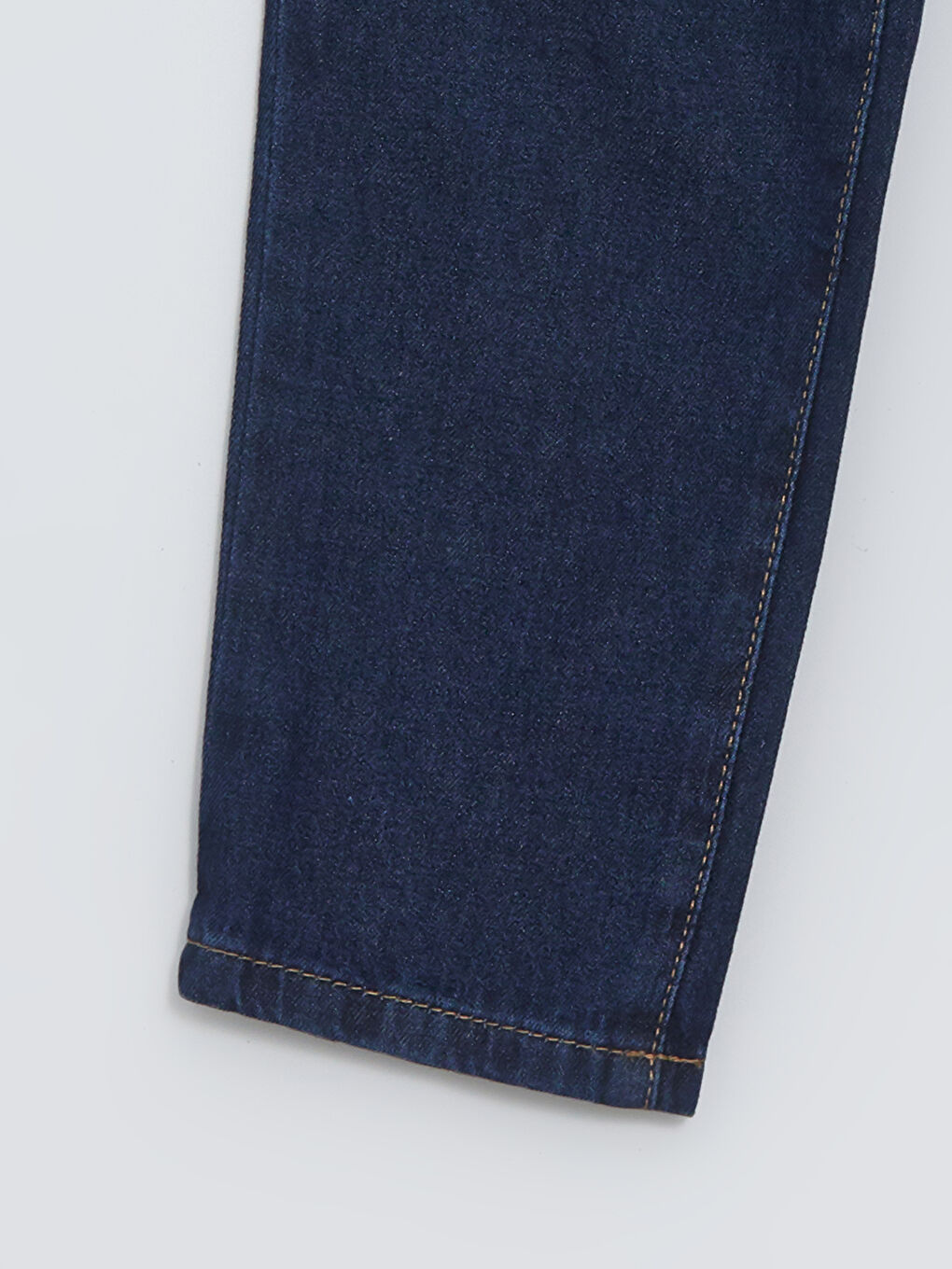 LCW ECO Orta İndigo Rodeo Beli Lastikli Kız Çocuk Jean Pantolon - 1