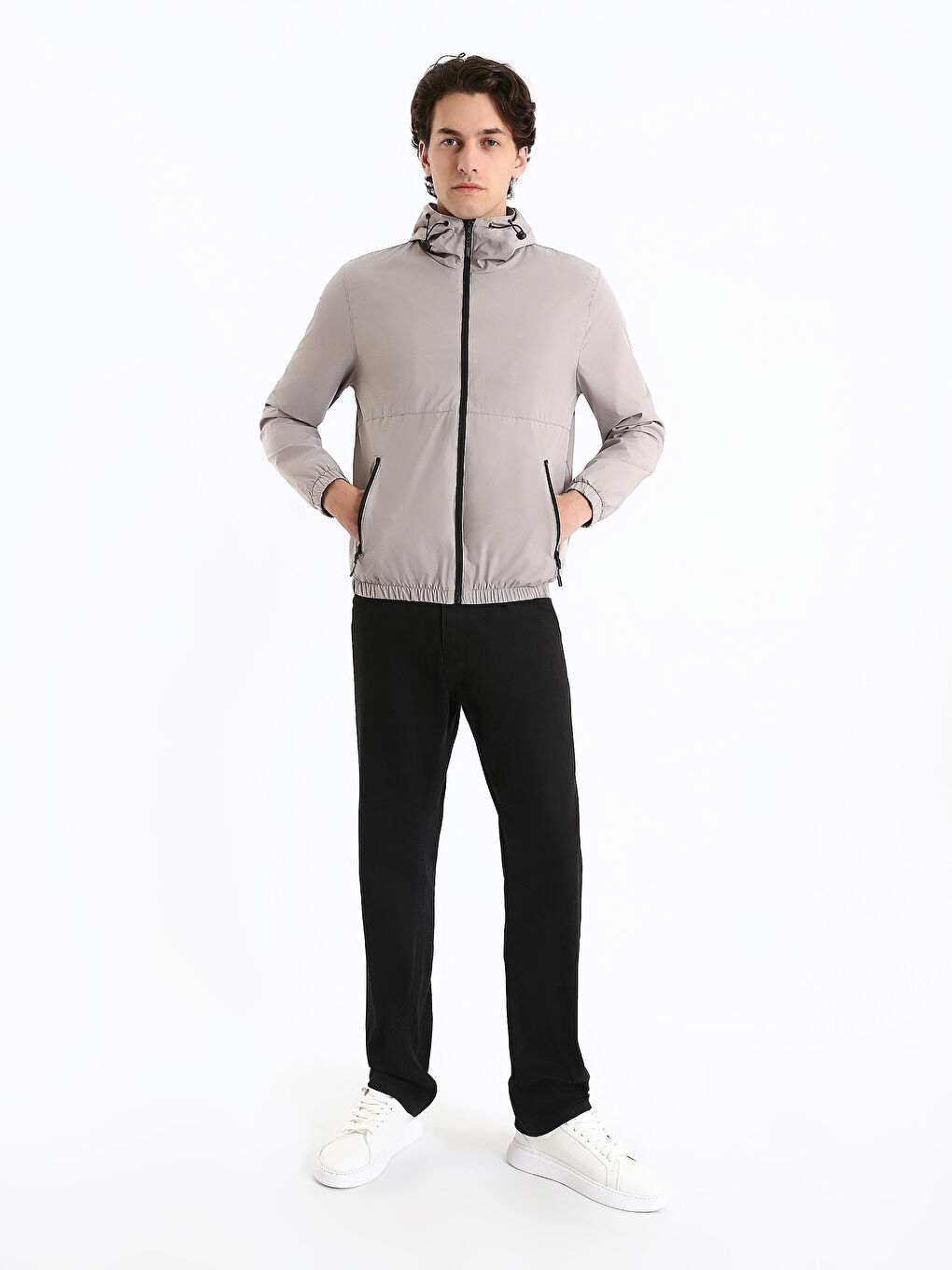 Standard Fit Hooded Men's Coat-1