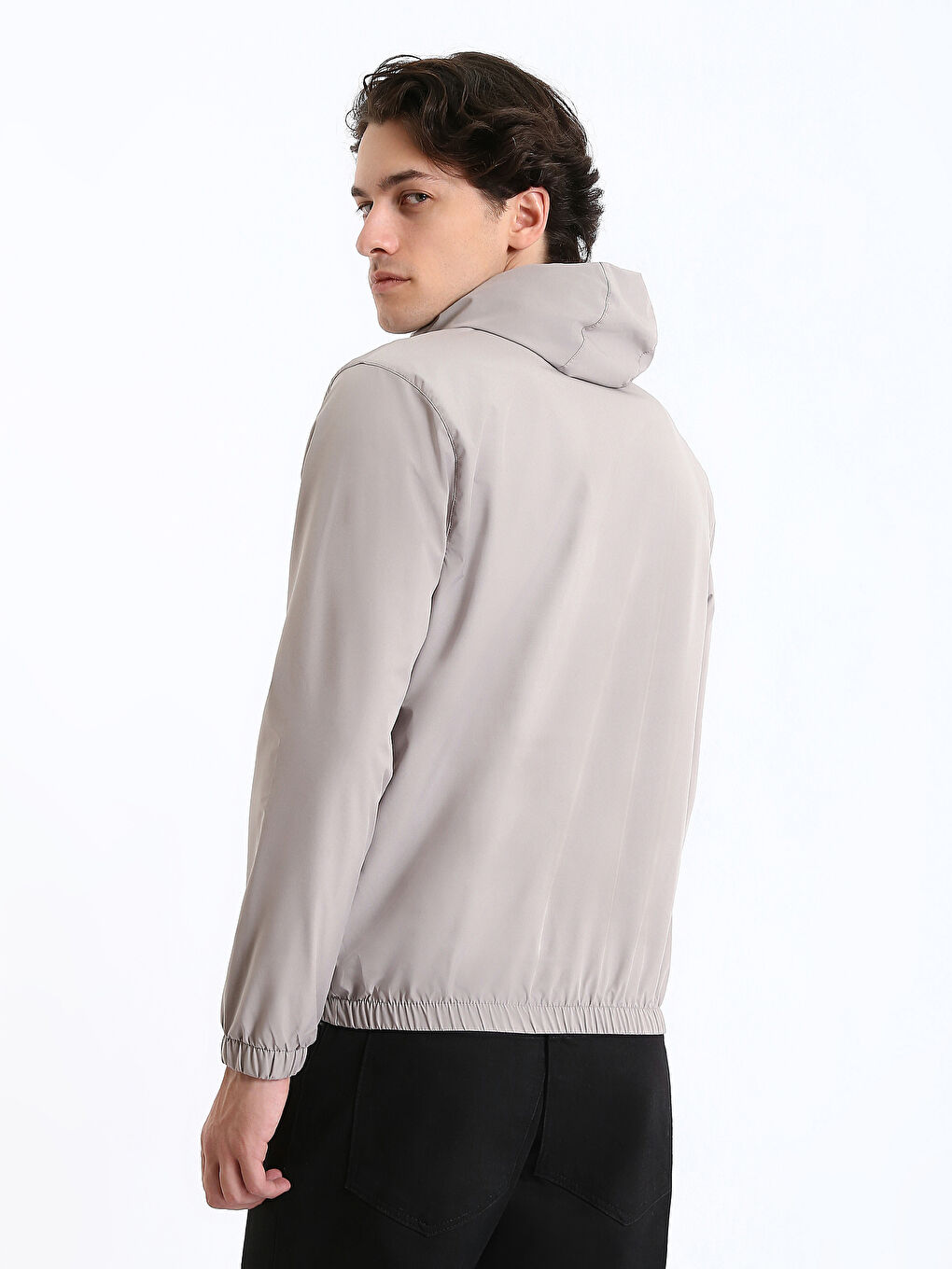 Standard Fit Hooded Men's Coat-4