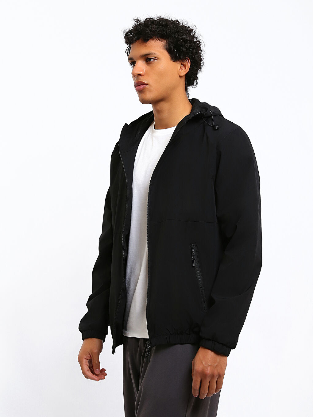 Standard Fit Hooded Men's Coat-3