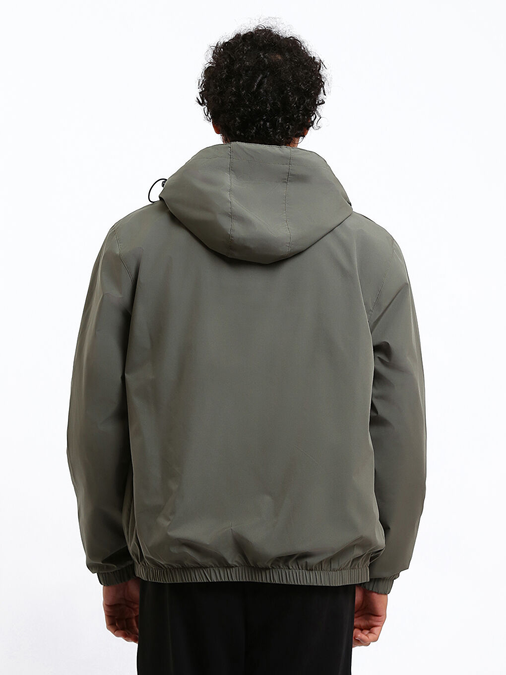 بالطو للرجال بفتحة عادية بكابوش-4