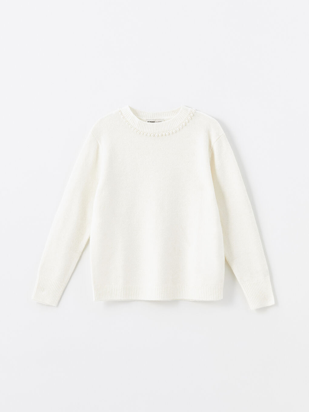 LCWAIKIKI Basic Rundhalsausschnitt Damen Strickpullover -W4GV93Z8-R9J
