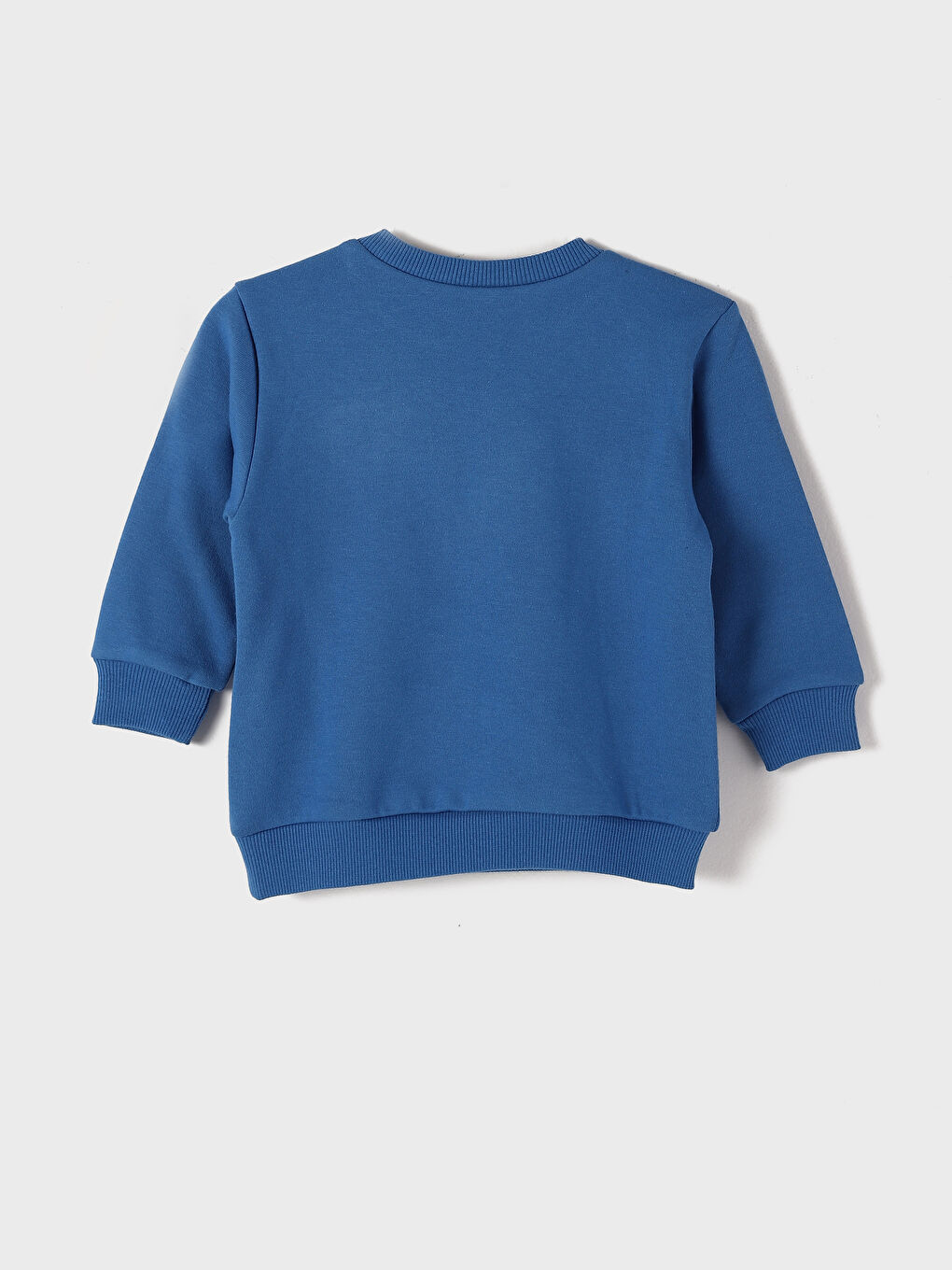 سويت شيرت للأولاد الرضع بياقة دائرية مطبوع عليه قرد نوستالجيك-1