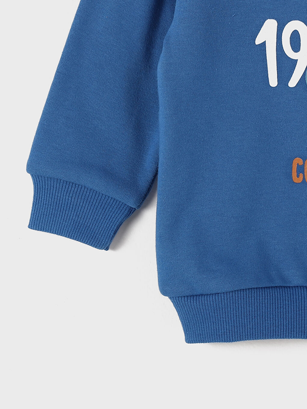 سويت شيرت للأولاد الرضع بياقة دائرية مطبوع عليه قرد نوستالجيك-2