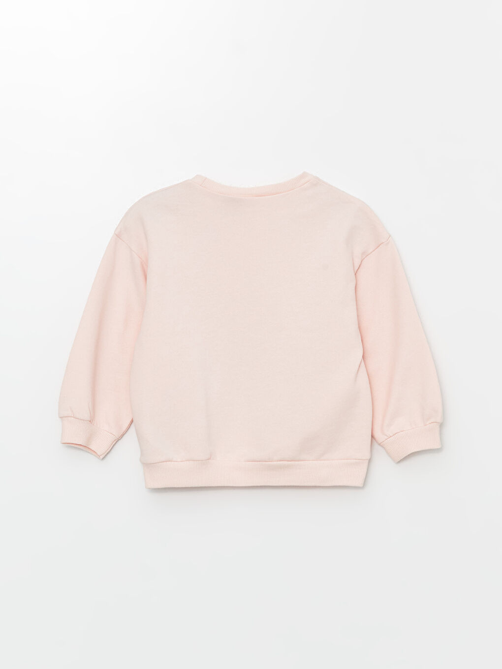 Crew Neck Long Sleeve Ariel Printed Girls' Sweatshirt-1