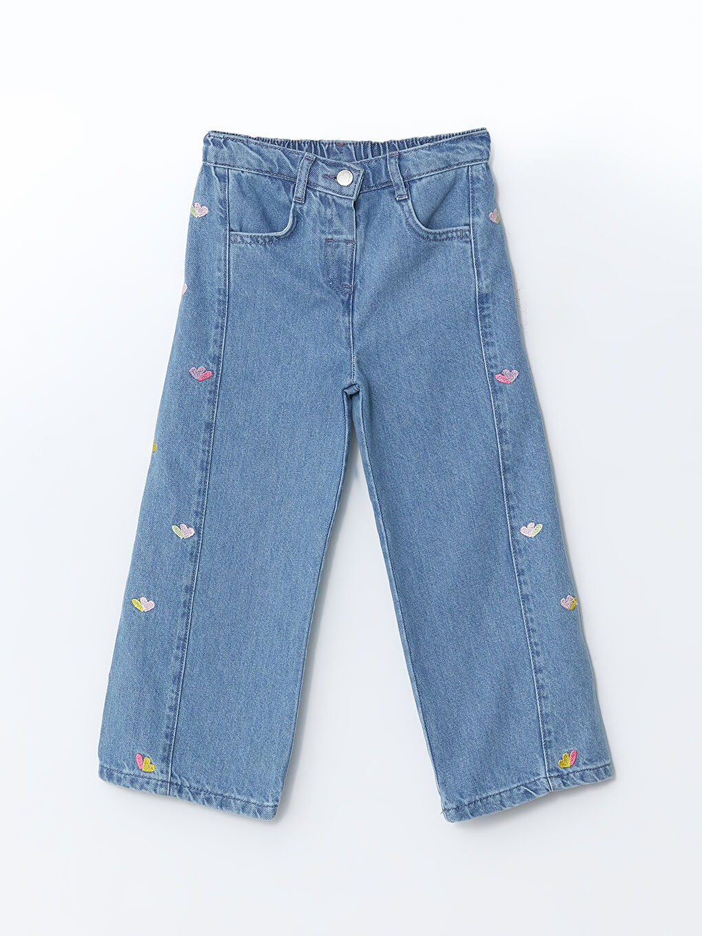 LCW Kids Karışık Beli Ayarlanabilir Kız Çocuk Jean Pantolon