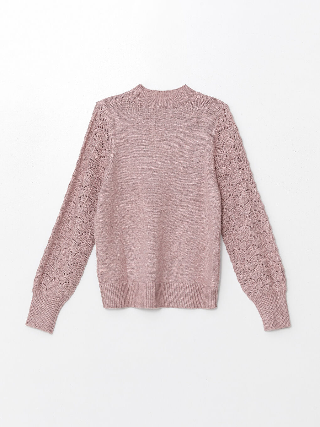 LCWAIKIKI Basic Funnel Neck Hole-Knitted Women's Knitwear Sweater -W4H001Z8-JPW