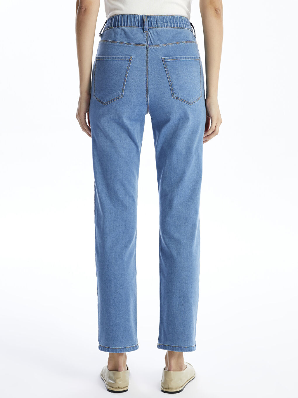 Straight Fit Women's Jeans -W4H021Z8-H45