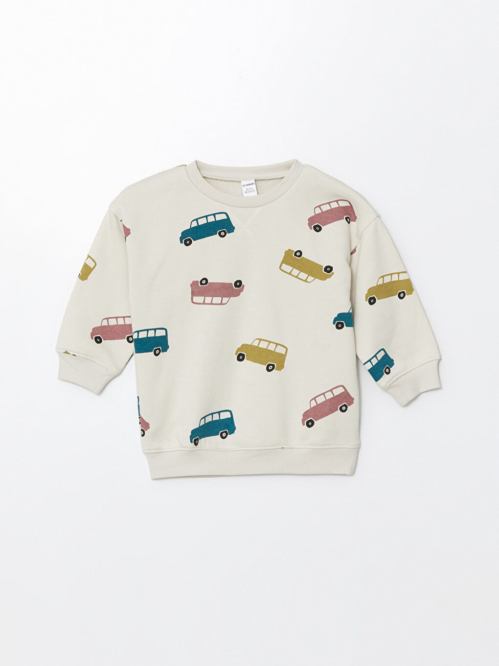 LCW Kids Crew Neck Printed Thick Boys' Sweatshirt -W4H121Z1-LRV