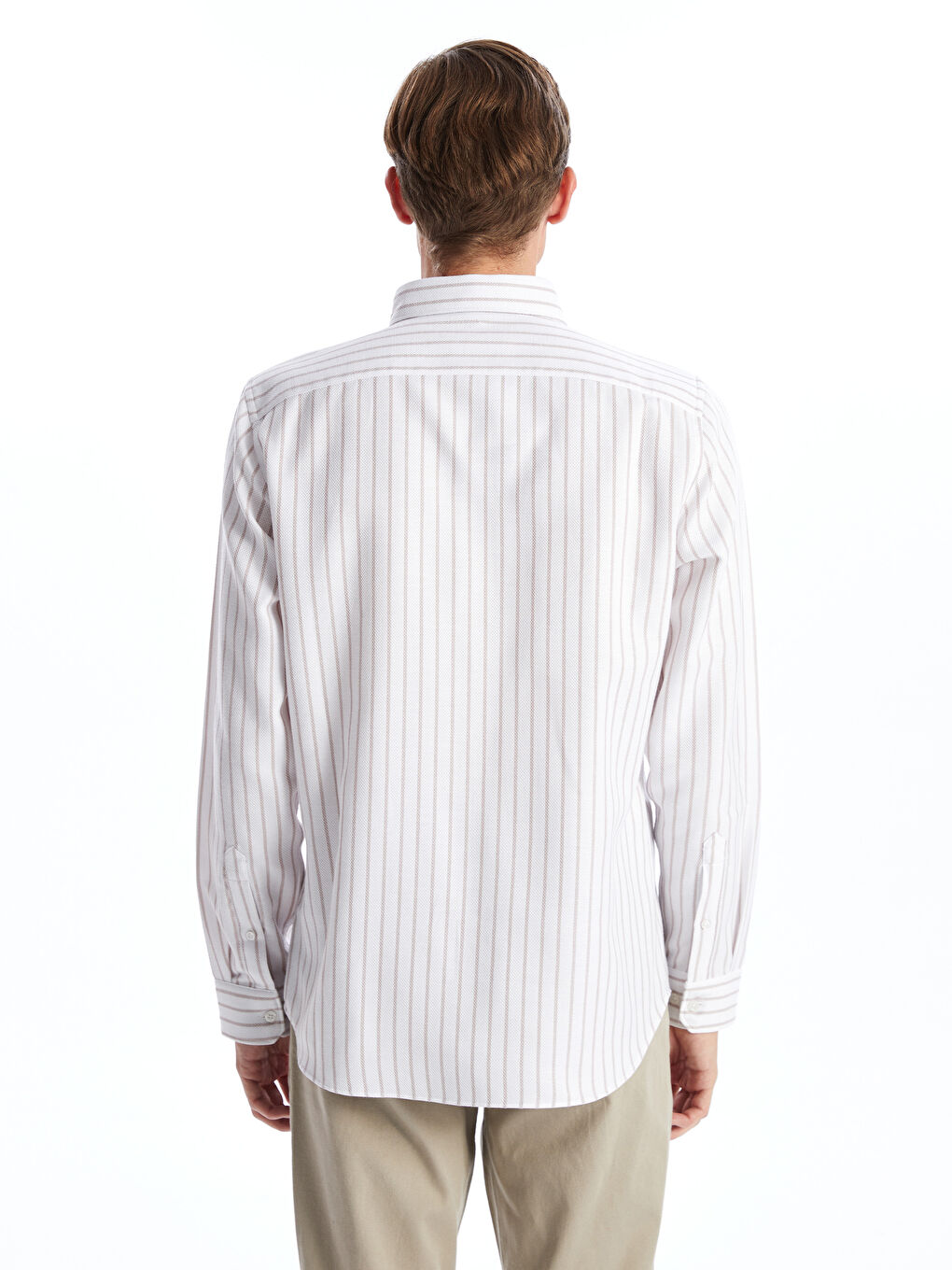 Slim Fit Striped Men's Shirt-3