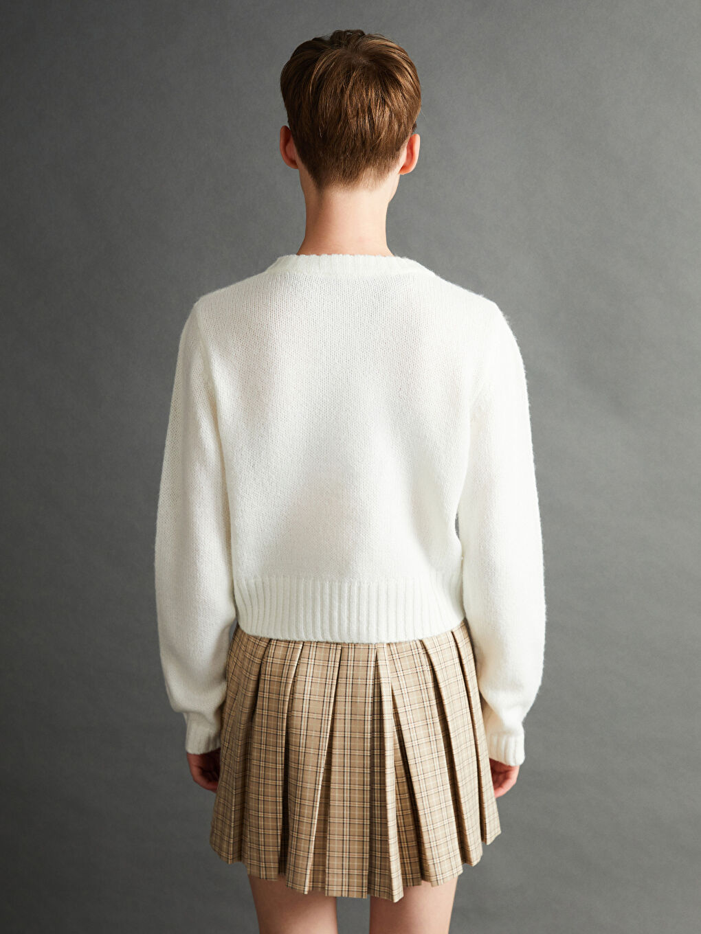XSIDE Crew Neck Women's Knitwear Cardigan -W4H203Z8-EEW
