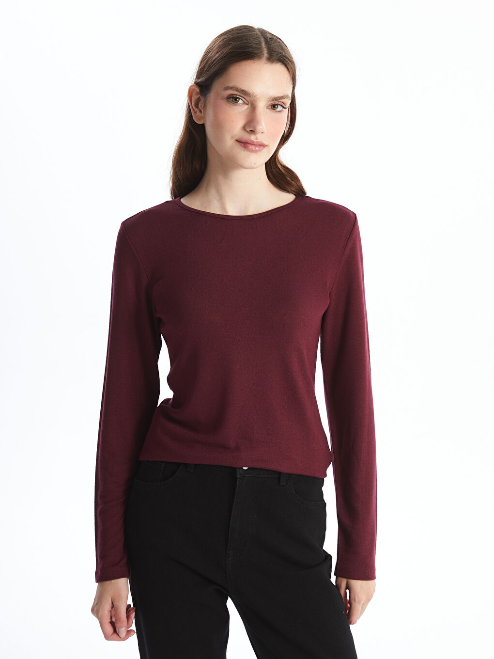 Tricou cu Guler Rotund pentru Femei