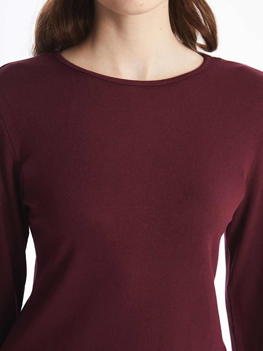 Tricou cu Guler Rotund pentru Femei-2