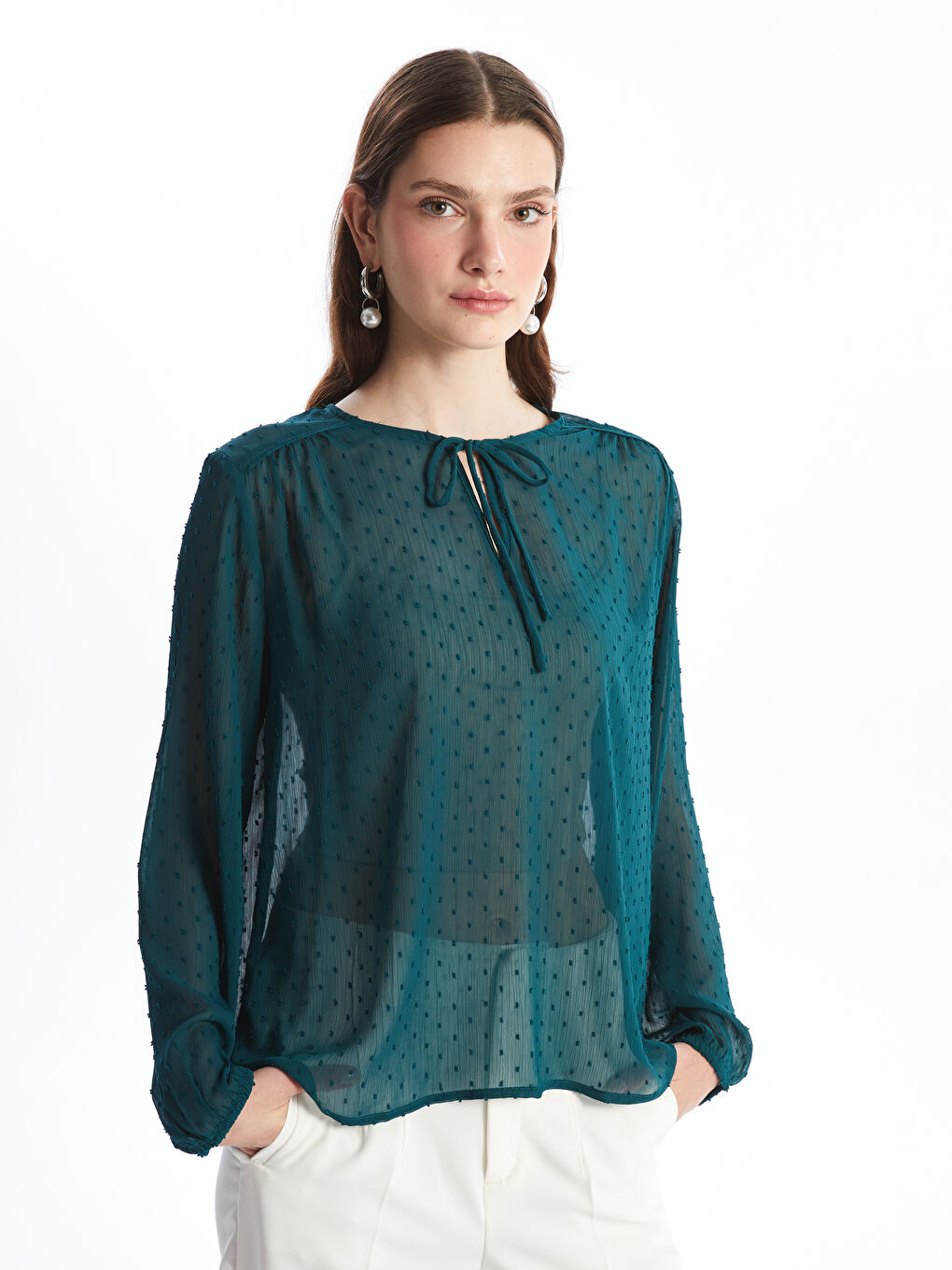 ZELENA Bluza Žena -W4H214Z8-HSH