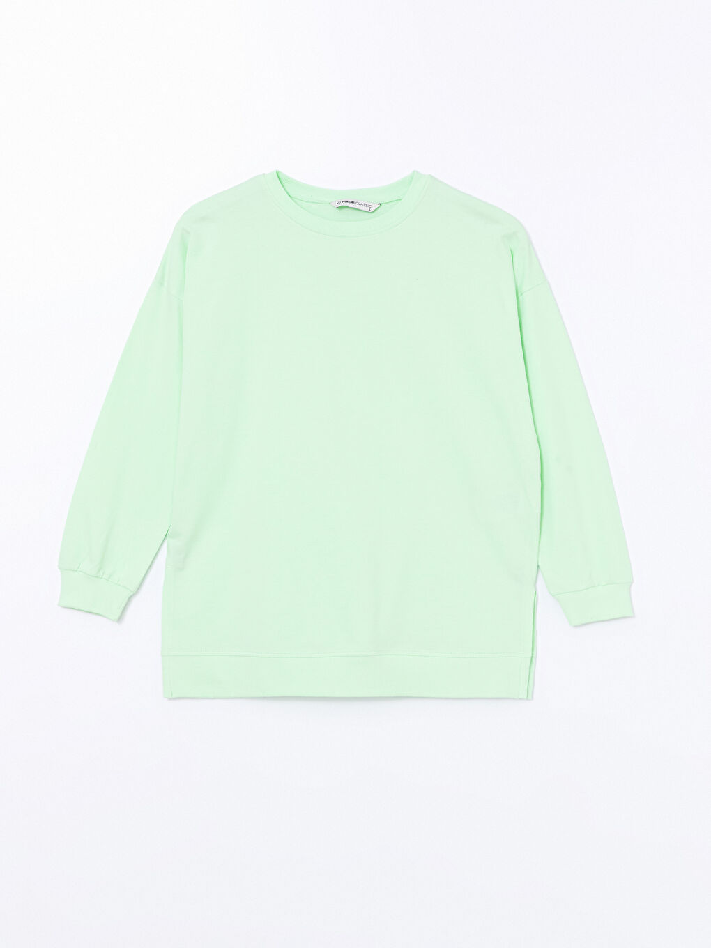 Crew Neck Oversize Women's Sweatshirt Tunic-4