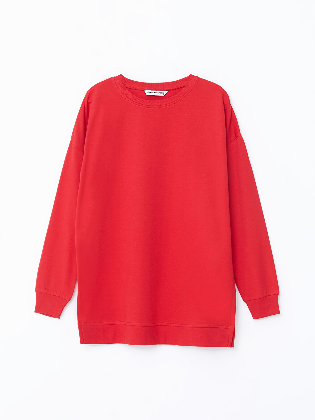 Crew Neck Oversize Women's Sweatshirt Tunic-4