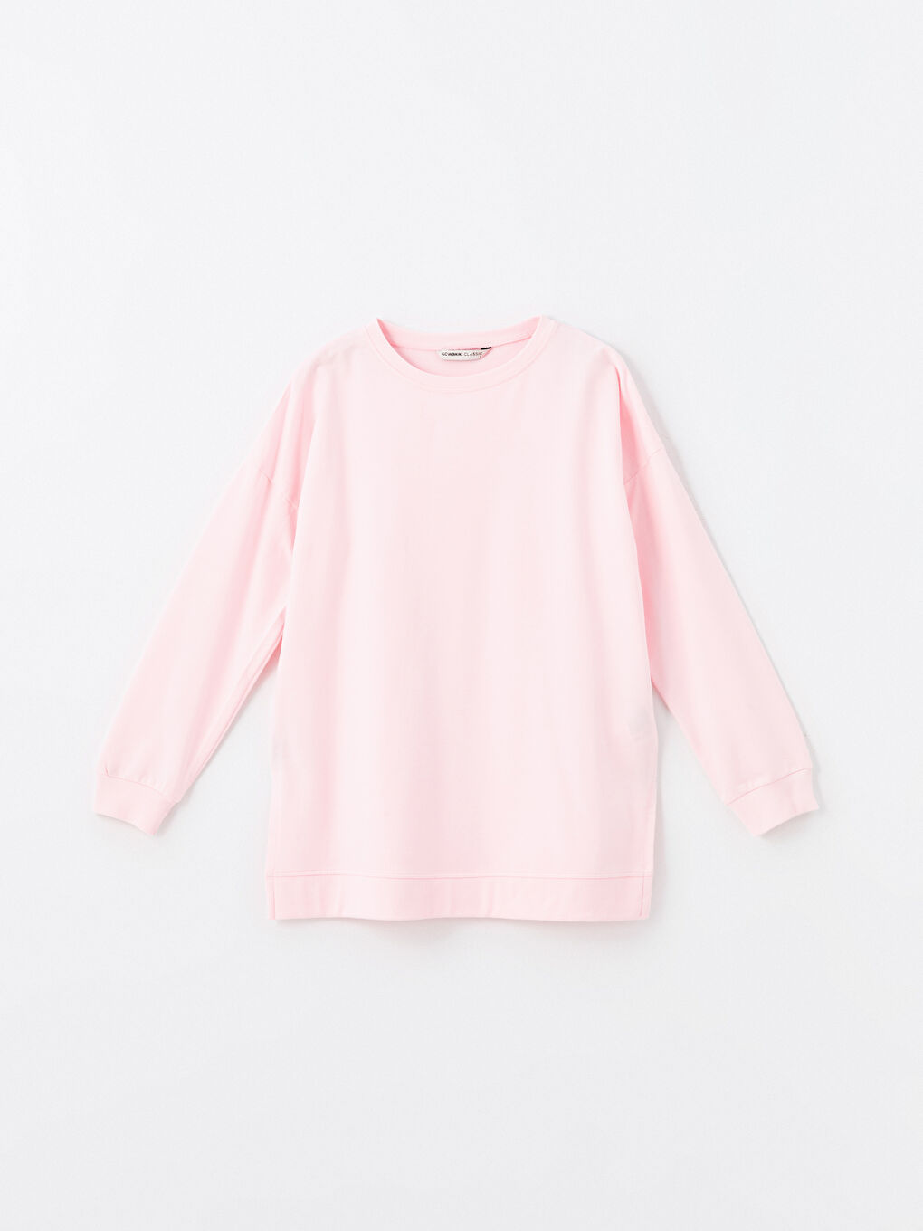 Crew Neck Oversize Women's Sweatshirt Tunic-4