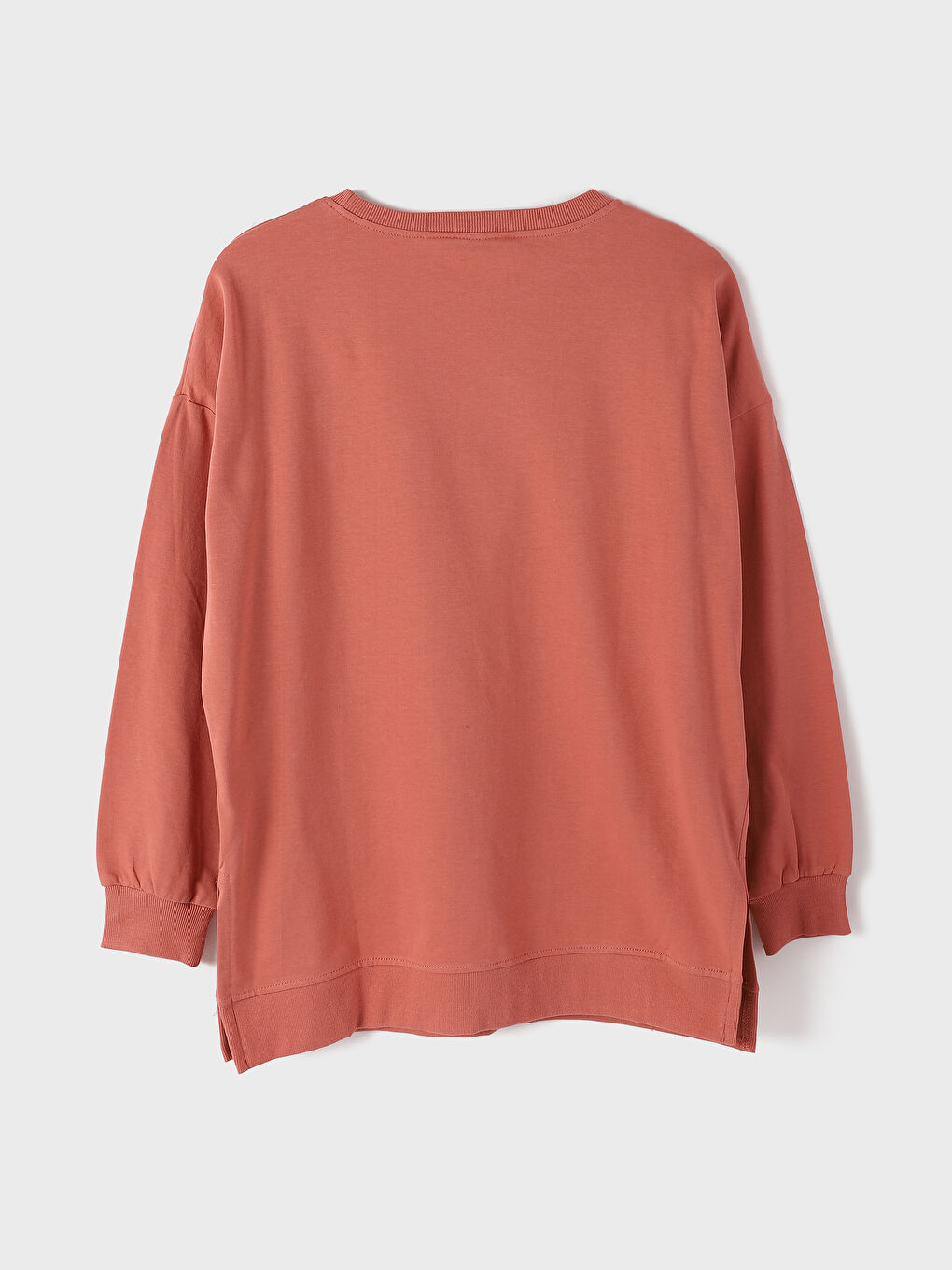 Crew Neck Oversize Women's Sweatshirt Tunic-1