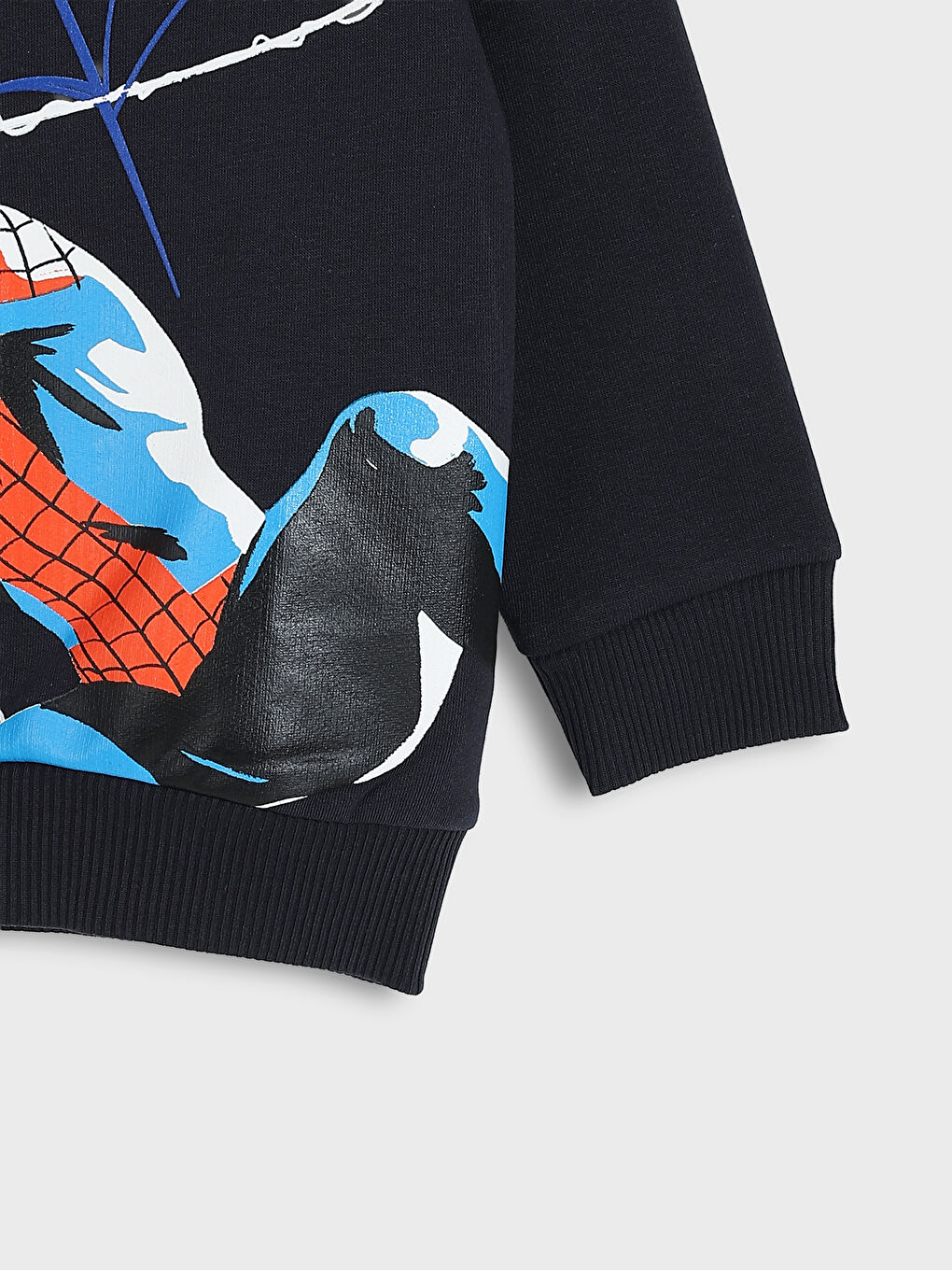 كنزة رياضية للأولاد بأكمام طويلة وياقة دائرية وطبعة Spider-Man-2