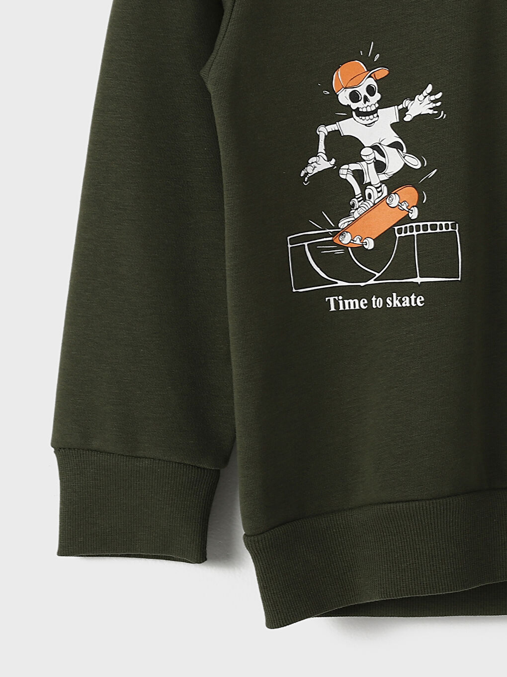 سويت شيرت مطبوع بكابوش للأولاد-2