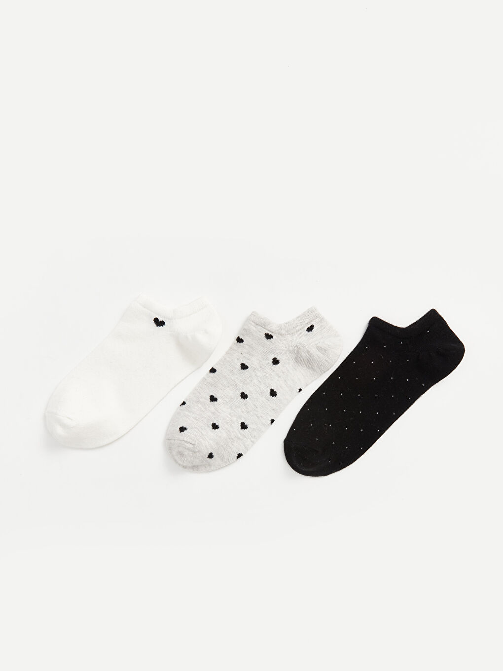 LCW DREAM Patterned Women's Trainer Socks 3-pack -S4NG92Z8-EEW