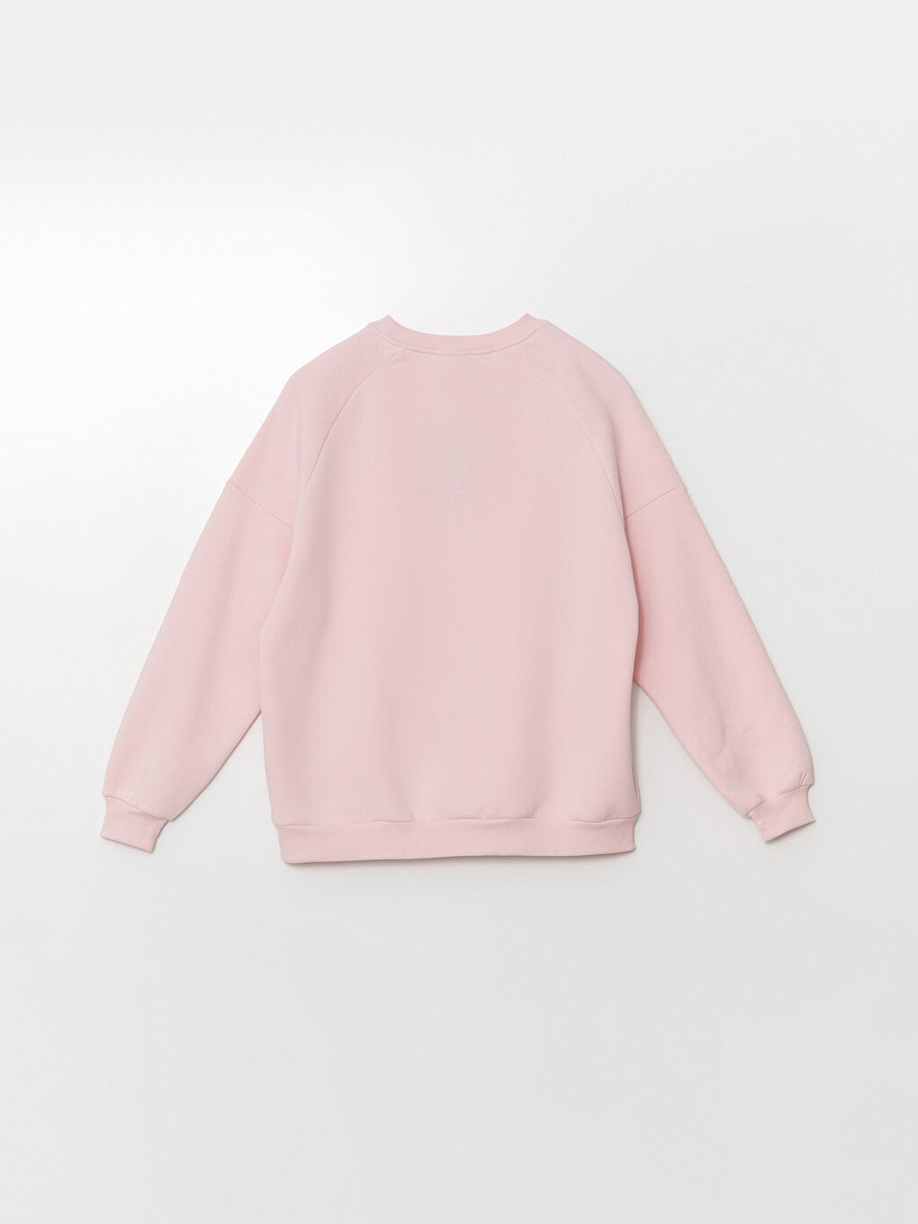 XSIDE Pembe Bisiklet Yaka Oversize Kadın Kalın Sweatshirt - 6