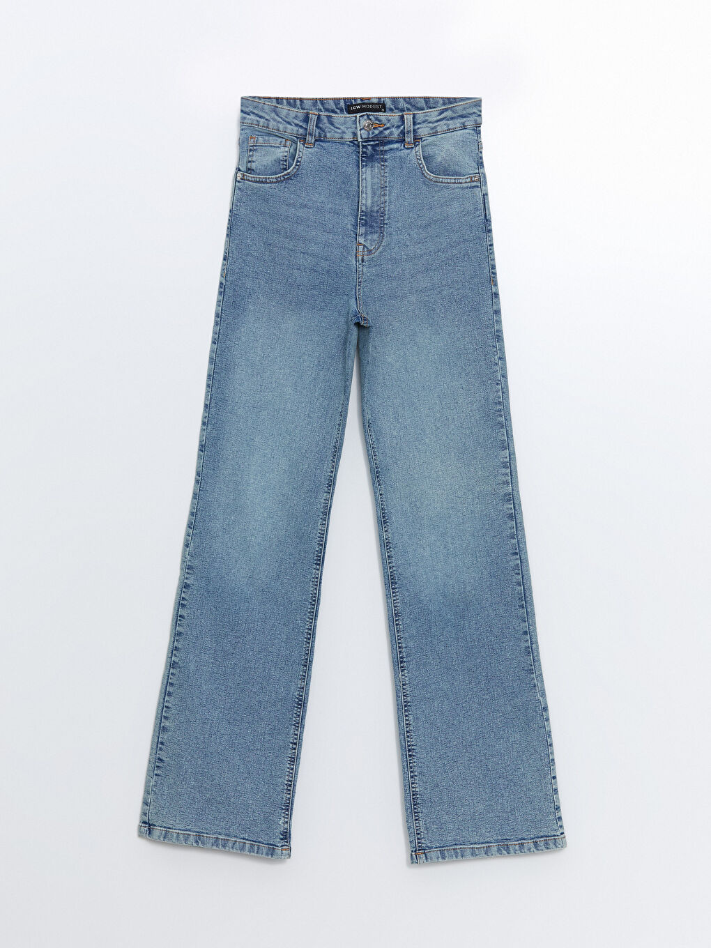 Jean Jambe Large pour Femmes-4