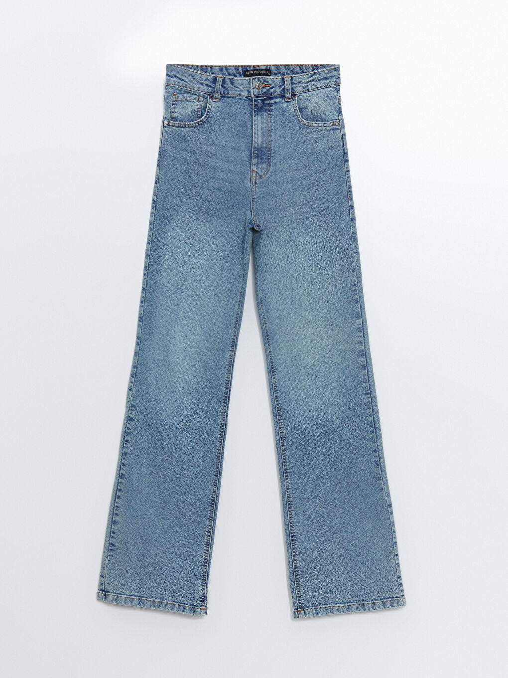 Jean Jambe Large pour Femmes-5