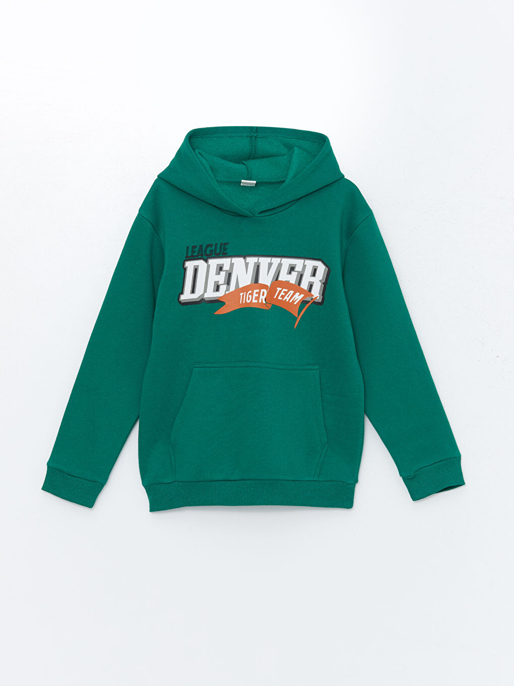 Yeşil Kapüşonlu Erkek Çocuk Sweatshirt